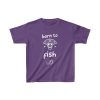 Kids Born To Fish Tee - Image 5
